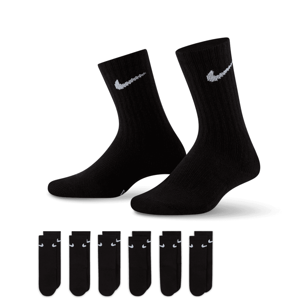 Nike Performance Basics Kids' Dri-FIT Crew Socks (6 Pairs)