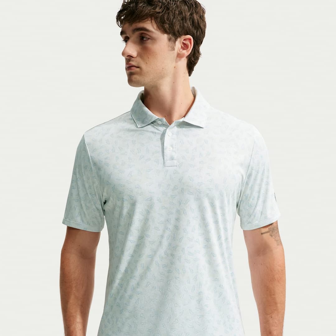 Nike Par Men's Dri-FIT Grass Print Golf Polo