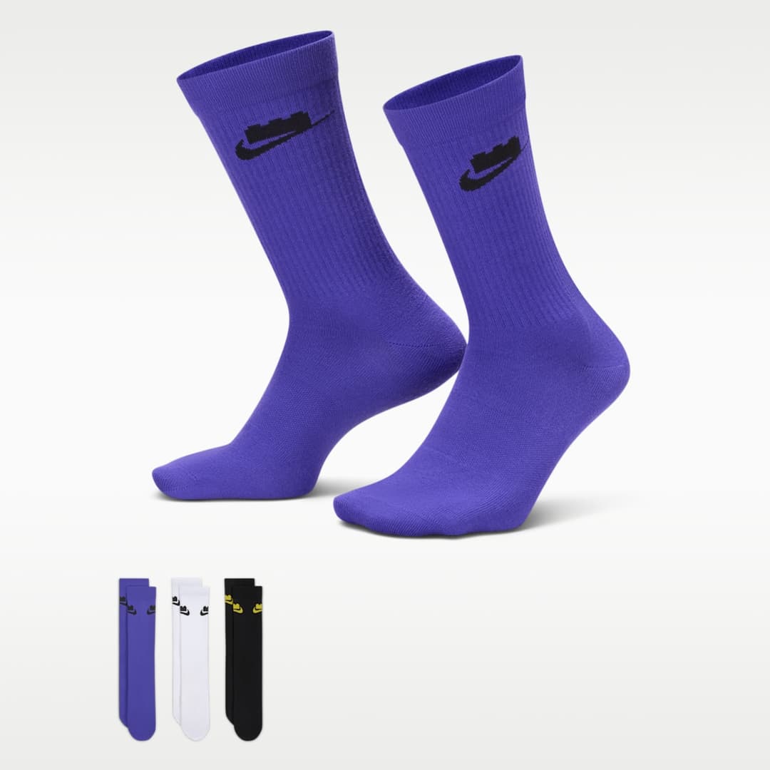 Nike Verbiage Gripper Socks (3 Pairs) Baby Socks