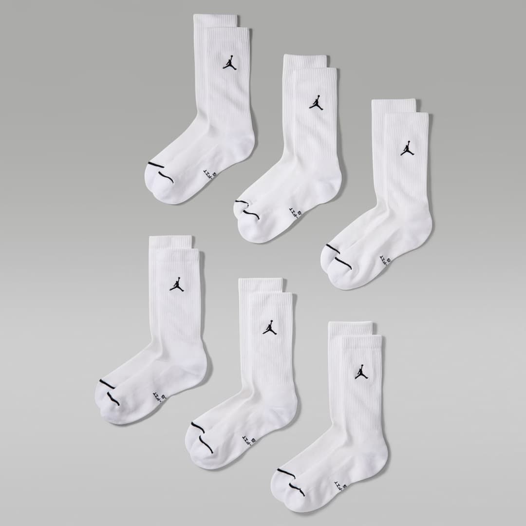 Jordan Everyday Elevated Crew Socks (6 Pairs)