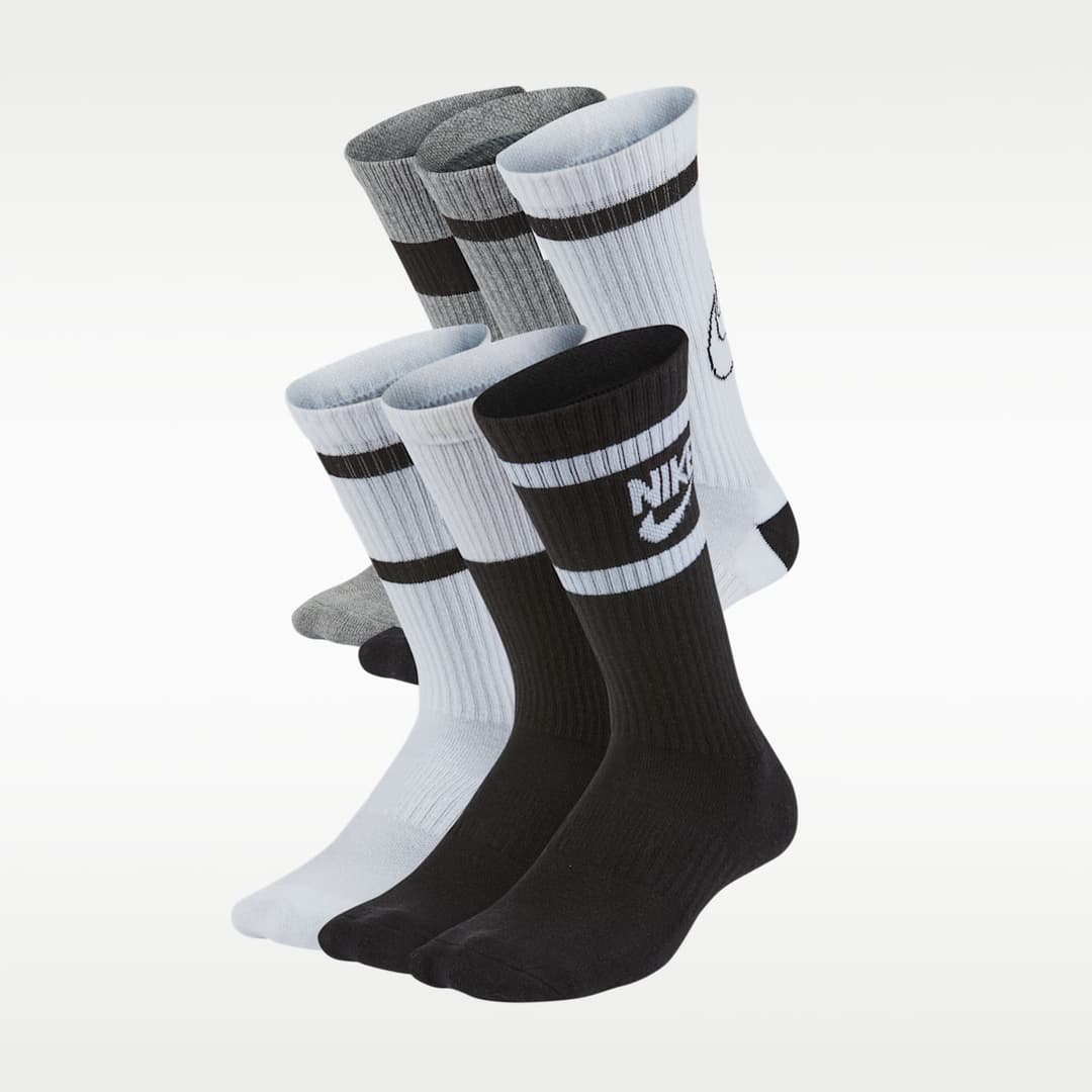 Nike Performance Basics Kids' Dri-FIT Crew Socks (6 Pairs)